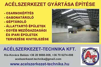 Acélszerkezet-Technika Kft. raktárépület, géptároló 