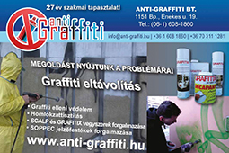 ANTI-GRAFFITI Bt.Graffiti eltávolítás Graffiti elleni védelem Homlokzattisztítás 2018.04.30.; 9x6