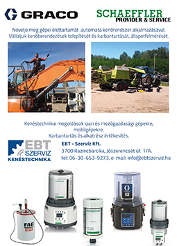 EBT - Szerviz Kft. kenéstechnikai berendezések korszerűsítése, új rendszerek kiépítése