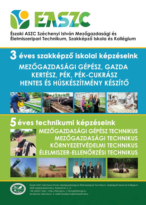 Északi ASZC Széchenyi István Mezőgazdasági és Élelmiszeripari Technikum, Szakképző Iskola és Kollégium