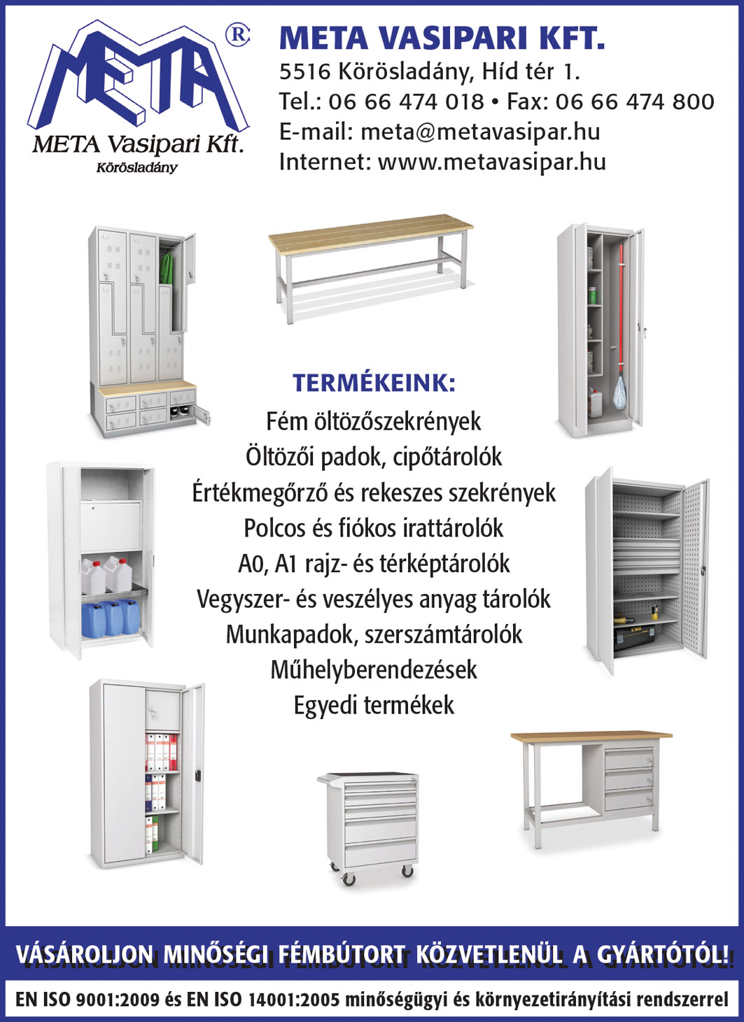 fémszekrények gyártása, elektrosztatikus porszórás, Meta Vasipari Kft.; fekvő