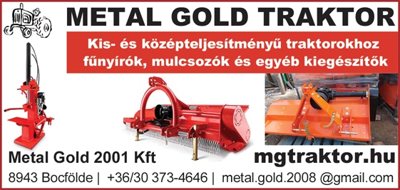 Metal Gold Traktor