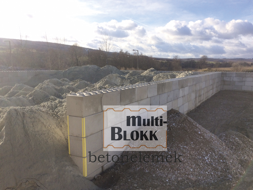 Multi-BLOKK betonelemek - Kötőanyag nélkül összeépíthető előregyártott betonelemek.