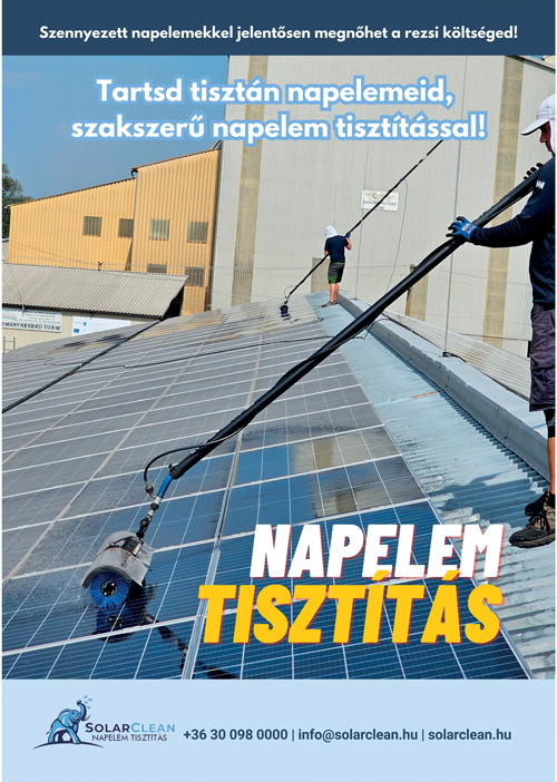 Napelemek tisztítás SolarClean 