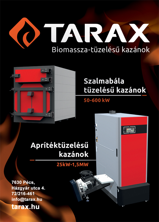 Tarax Kft. Biomassza-tüzelésű kazánok