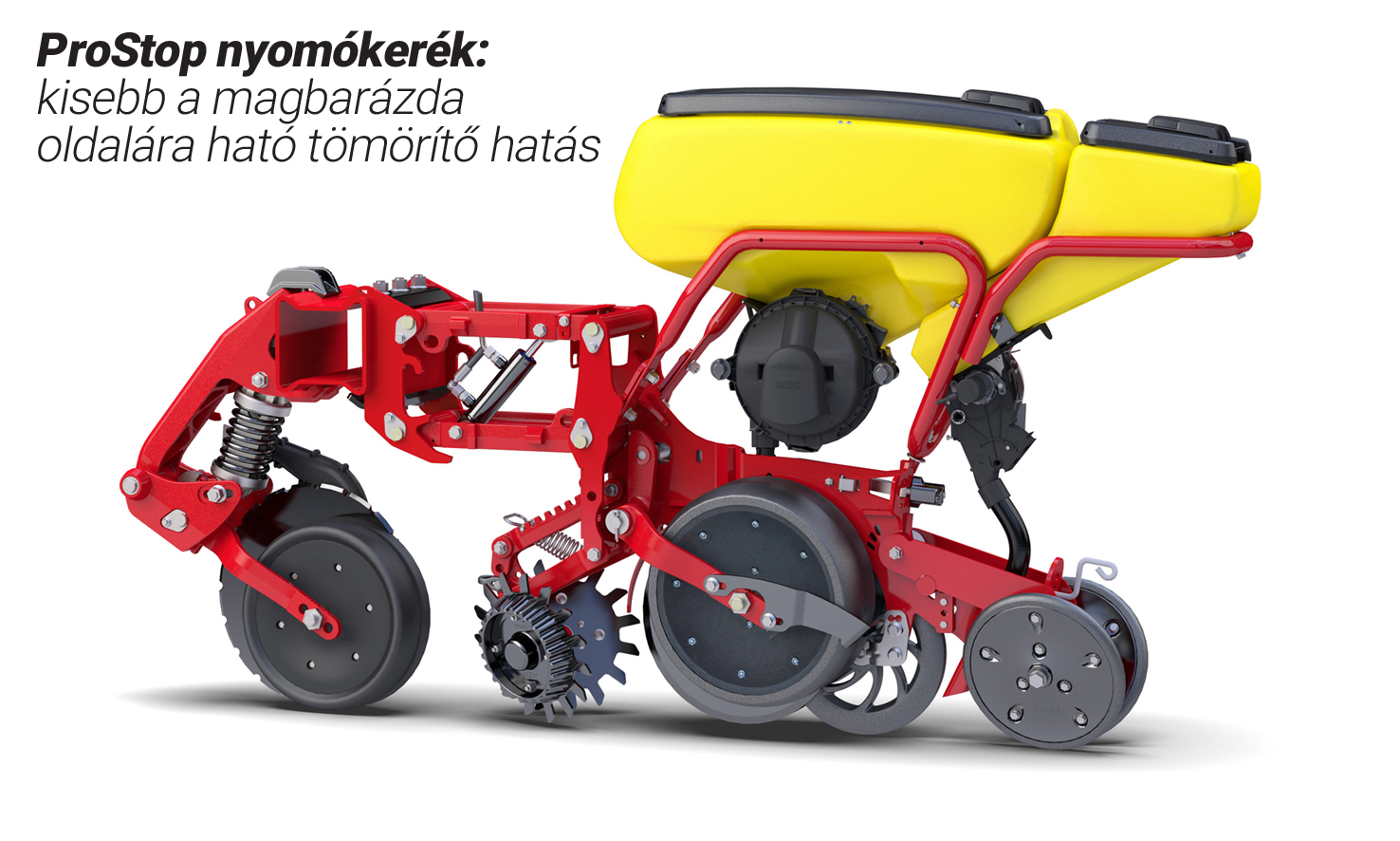 Tempo vetőgépmodell, FH 2200 front műtrágyatartály, Vaderstad Kft.