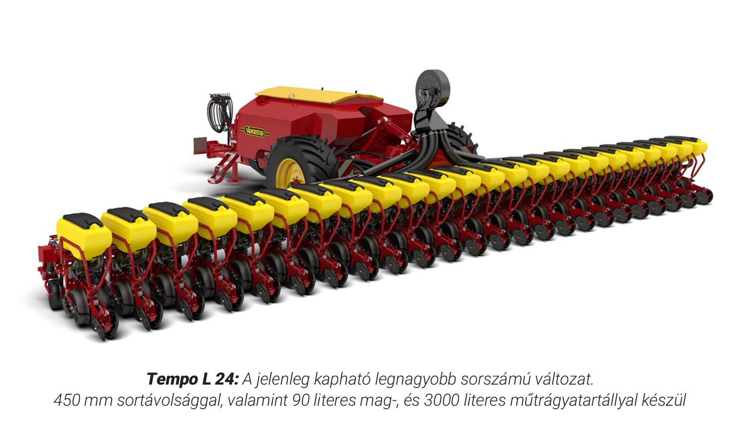 Tempo vetőgépmodell, FH 2200 front műtrágyatartály, Vaderstad Kft.