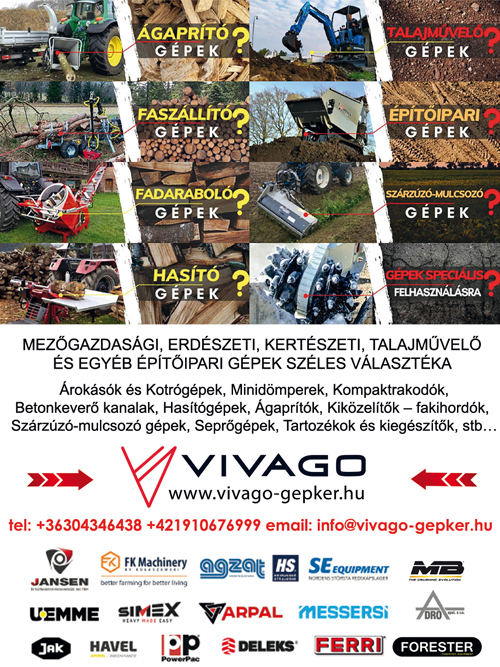 Vivago – Gépker, Talajművelő gépek és Adapterek széles választéka