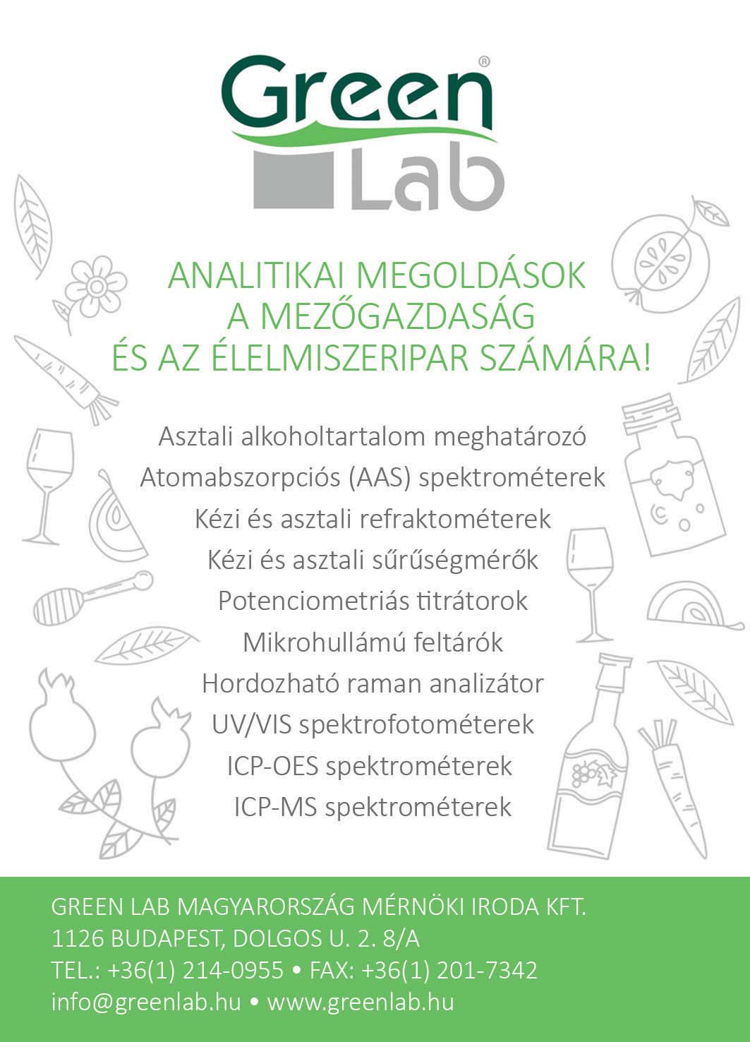 Analitikai megoldásoka mezőgazdaság és az élelmiszeripar számára!!