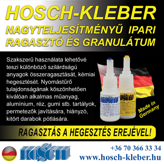 Hosch-Hungary Ipari ragasztó és granulátum