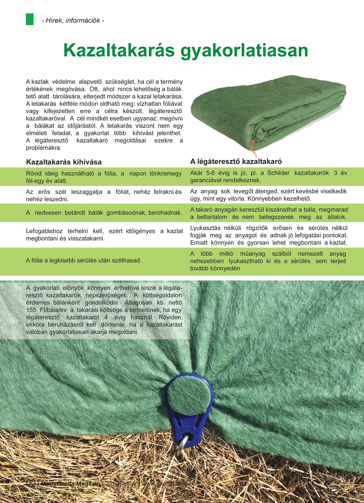 Kazaltakarás gyakorlatiasan