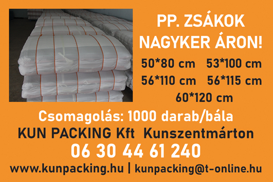 KUN PACKING Kft. - Pp. zsákok nagyker áron!