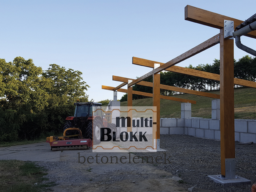 Multi-BLOKK betonelemek - Kötőanyag nélkül összeépíthető előregyártott betonelemek.