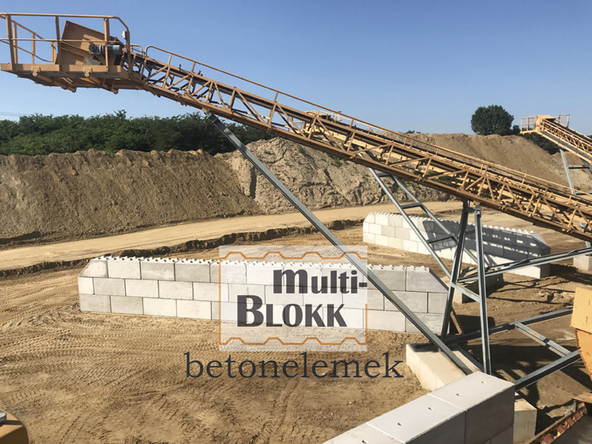 Multi-BLOKK betonelemek - Kötőanyag nélkül összeépíthető előregyártott betonelemek.