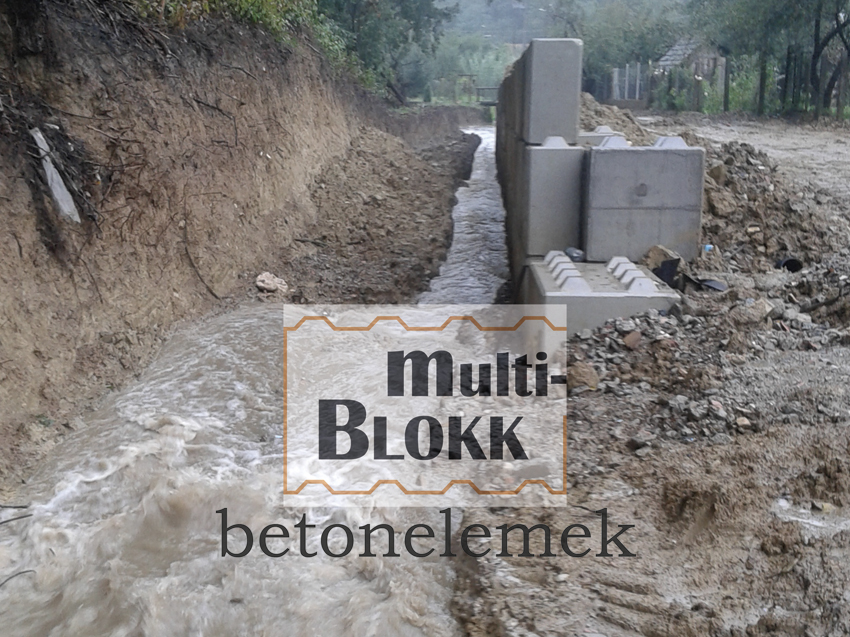 Multi-BLOKK betonelemek - Kötőanyag nélkül összeépíthető előregyártott betonelemek.