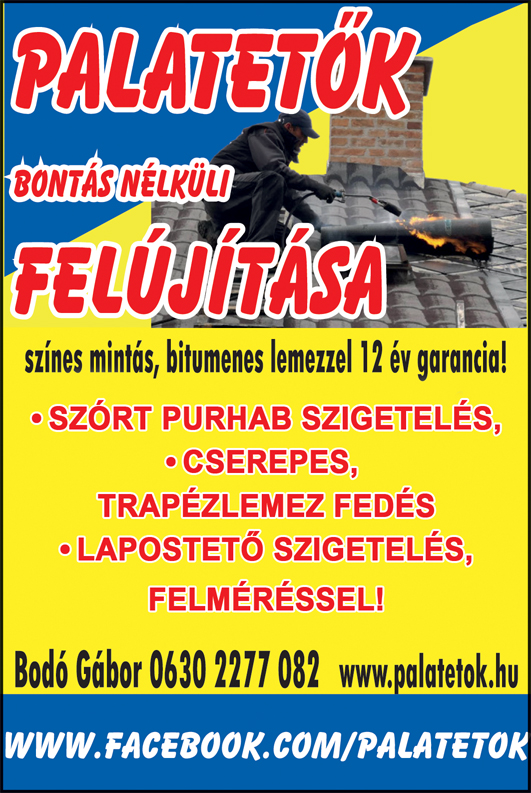 Palatetők bontás nélküli felújítása - Tetőfelújítás, tető javítás