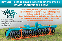 VasART ékgyűrűs és u-gyűrűs hengerek, illetve kisebb agrárgépek tervezése, gyártása, javítása